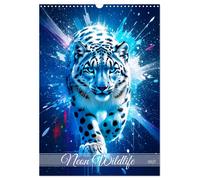 Neon Wildlife (Wandkalender 2027 DIN A3 hoch), CALVENDO Monatskalender