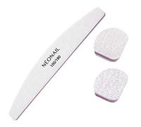 neonail 50 X Set da Lime per unghie professionale Studio feilen Grigio trapezio Nails 100/180 Nail File