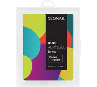 NEONAIL Duo Acrylgel Forms Stencil per le unghie tipo 05 Oval Square 120 pz