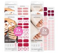 NÉONAIL Gel Stickers Easy On Set Adesivi Semipermanenti x4