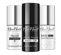 NEONAIL - Set Con Hard Top 7,2 ml, Base Silk Protein e Primer Vitamis Senza Acidi