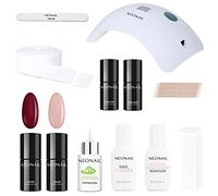 NEONAIL Starter Set con lampada LED 22W/48 4x Smalto UV per unghie 7,2 ml - Lampada UV LED - Set iniziale manicure con lampada - Colori