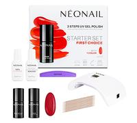 NÉONAIL Starter Set First Choice - Smalto Semipermanente Unghie - Kit Semipermanente Unghie - Gel Unghie - Kit Unghie - Smalto Unghie - Set Unghie - Base e Top Coat - Lampada UV - Luce UV - Smalti