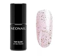 NÉONAIL Top Coat Semipermanente Unghie 7,2 ml Smalto Oro Top Glow Gold Flakes Gel Per Unghie UV Led Nail Polish NÉONAIL Smalto Gel Top Coat Glitter