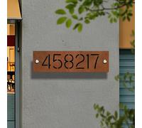 Neonapm Numero Civico Esterno Personalizzato con Effetto Ruggine, Corten