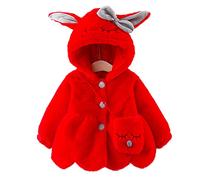Neonata Cappuccio Sintetica Pelliccia Cappotto e Borsa Bambino Coniglio Orecchie Cappuccio Mantella Neonato Lunghe Maniche Cappuccio Cappotto Giacca Capispalla Caldi Invernali Vestiti 0,5~4 Anni