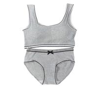Neonati Biancheria Intima Ragazza Reggiseno Allenamento Bianco Teen Reggiseno Camisole Stile Leggero Senza Cuciture Bambini Bustier Biancheria Intima Set Ragazze, grigio., Taglia Unica