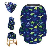 Neonati Coperte Per Allattamento,Multiuso Sciarpa Per Allattamento,Dinosauro Copertura Per Allattamento Al Seno,Coprisedile,Confortevole e Traspirante,Protezione Della Privacy Ragazzi e Ragazze Unisex