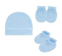 Neonati Cura Essenziale Cotone Cappello Fetale Guanti Comodi E Stivaletti Traspirante Della Pelle Del Bambino Protezioni Gear Doccia Regalo