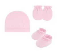 Neonati Cura Essenziale Cotone Cappello Fetale Guanti Comodi E Stivaletti Traspirante Della Pelle Del Bambino Protezioni Gear Doccia Regalo