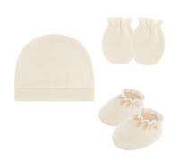 Neonati Cura Essenziale Cotone Cappello Fetale Guanti Comodi E Stivaletti Traspirante Della Pelle Del Bambino Protezioni Gear Doccia Regalo