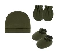 Neonati Cura Essenziale Cotone Cappello Fetale Guanti Comodi E Stivaletti Traspirante Della Pelle Del Bambino Protezioni Gear Doccia Regalo