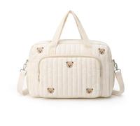 Neonato Cambio, Borsa Parto Ospedale, Mommy Bag Multiuso, Spalla in Cotone con Ricamo, Parto in Ospedale, Passeggino, Viaggio e Cambio Pannolini
