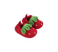 Neonato Primavera Autunno Carino Fragola Antiscivolo Scarpe Da Pavimento Calzini Del Bambino 0 1 Anni Scarpe Del Bambino Per, Rosso, 32 EU
