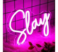 Neonawall Pink Slay - Insegna al neon a LED per camera da letto, decorazione per camera da letto, USB, Game Center Slay, luce al neon per ragazze, estetica 40,6 cm