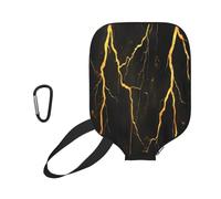 Neoprene Paddle Case Gold Light-Ning pickleball Paddle Cover | Impermeabile con cerniera Neoprene Paddle Cover Per sport uomini e donne L'uso Esterno