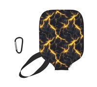 Neoprene Paddle Cover Yellow Light-Ning pickleball Paddle Cover | Universale Impermeabile pickleball Covers Per L'uso Esterno Allenamento Fits Most Rackets