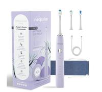 NEOPULSE® NEOSONIC® Spazzolino Elettrico Sonico con 2 Testine - USB-C Ricaricabile, 15 Modalità con Timer, Autonomia 3 Mesi, Garanzia 2 Anni - Testine Compatibili con NEOKIDS - Lilla
