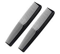 Neoreser 2 Pezzi Carbon Kamm, Strumento in carbonio premium resistente alla rottura per barba e capelli, per Tutti i Tipi di Diversi Tipi di Capelli Capelli(Nero)