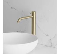 neoro F miscelatore lavabo in acciaio inox,, BN0765FBC, F champagne spazzolato [Rubinetteria Bagno > Rubinetteria Lavabo]