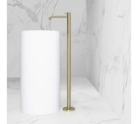 neoro F miscelatore lavabo in acciaio inox, montaggio a pavimento,, BN0700FBC, F champagne spazzolato [Rubinetteria Bagno > Rubinetteria Lavabo]