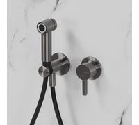 neoro FC set miscelatore in acciaio inox, con set doccetta bidet, BN0767FCBG#Set8, FC grafite spazzolato [Rubinetteria Bagno > Bidet / Set Doccetta WC]