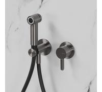 neoro FC set miscelatore in acciaio inox, con set doccetta bidet, BN0767FCBG#Set9, FC grafite spazzolato [Rubinetteria Bagno > Bidet / Set Doccetta WC]