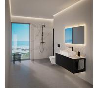 neoro - Il bagno di design completo di mobili da bagno, WC, doccia incl. rubinetteria e specchio illuminato, Bad-des-Monats#Set2, [Mobili da Bagno > Set Mobili da Bagno]