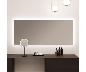 neoro n30 specchio illuminato La: 160 cm, con illuminazione su tutto il perimetro, diretta + indiretta, BN0007MI, n30 [Specchi > Specchi]