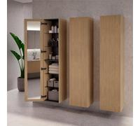 neoro n50 colonna La: 40 A: 180 P: 34,8 cm, battuta variabile, con frontale in rovere profilato, BN0460PO, n50 [Mobili da Bagno > Colonne]