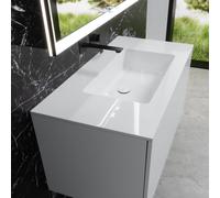 neoro n50 lavabo integrato ultrapiatto La: 100,5 P: 51,5 cm, BN0097WH, n50 bianco [Lavabi > Lavabi Integrati]