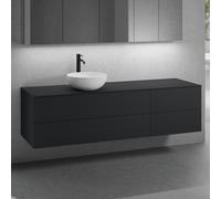 neoro n50 lunghezza mobile La: 180 cm con 4 estraibili, lavabo Ø 45 bianco opaco,, BN0106WM+BN0424BM+BN0421BM+BN0409BM, n50 [Mobili da Bagno > Mobili con Lavabo Integrato]