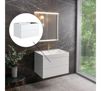 neoro n50 mobile La: 80 cm con 2 scomparti estraibili, BN0422WM, n50 [Mobili da Bagno > Mobili Lavabo]