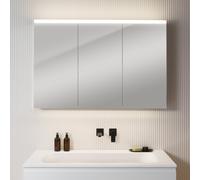 neoro n50 | n50T46 armadietto a specchio La: 120 cm con 3 ante, con illuminazione, BN0475MI, n50; n50T46 [Armadietti a Specchio > Armadietti a Specchio]
