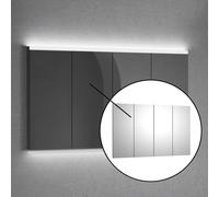 neoro n50 | n50T46 set frontale specchio per armadietto a specchio La: 140 cm, 4 pezzi, BL001139, n50; n50T46 specchiato [Armadietti a Specchio > Ricambi per Armadietti a Specchio]