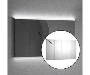 neoro n50 | n50T46 set frontale specchio per armadietto a specchio La: 140 cm, 4 pezzi, BL001139, n50; n50T46 specchiato [Armadietti a Specchio > Ricambi per Armadietti a Specchio]