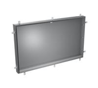 neoro n50 | n60 & rivea telaio di installazione per armadietto a specchio da incasso La: 140 A: 88,2 P: 16,6 cm, BN0505MI, n50; n60 argento anodizzato [Armadietti a Specchio > Accessori per Armadietti