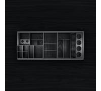 neoro n50 Organizzatore da 100 cm di larghezza acconciatura e cura dei denti per mobile (estraibile alto), BN102.Set6, n50 antracite [Mobili da Bagno > Accessori per Mobili da Bagno]