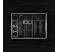 neoro n50 Organizzatore da 60 cm di larghezza acconciatura e cura dei denti per mobile (estraibile alto), BN062.Set7, n50 antracite [Mobili da Bagno > Accessori per Mobili da Bagno]