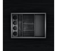 neoro n50 Organizzatore da 60 cm di larghezza acconciatura per mobile (estraibile alto), BN062.Set2, n50 antracite [Mobili da Bagno > Accessori per Mobili da Bagno]