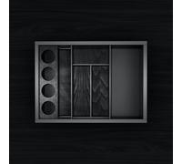 neoro n50 Organizzatore da 60 cm di larghezza acconciatura per mobile (estraibile alto), BN062.Set3, n50 antracite [Mobili da Bagno > Accessori per Mobili da Bagno]