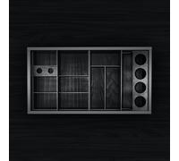 neoro n50 Organizzatore da 80 cm di larghezza acconciatura e cura dei denti per mobile (estraibile alto), BN082.Set4, n50 antracite [Mobili da Bagno > Accessori per Mobili da Bagno]