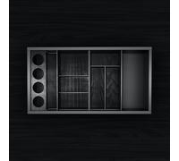 neoro n50 Organizzatore da 80 cm di larghezza acconciatura per mobile (estraibile alto), BN082.Set1, n50 antracite [Mobili da Bagno > Accessori per Mobili da Bagno]