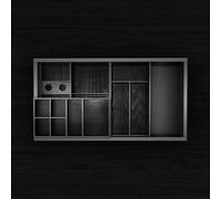 neoro n50 Organizzatore da 80 cm di larghezza cura dei denti per mobile (estraibile alto), BN082.Set3, n50 antracite [Mobili da Bagno > Accessori per Mobili da Bagno]