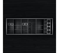 neoro n50 Organizzatore per larghezza 120 cm acconciatura e cura dei denti per mobile (estraibile alto), BN122.Set2, n50 antracite [Mobili da Bagno > Accessori per Mobili da Bagno]