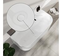 neoro n50 ricambio coperchio scarico per vasche, BL001379, ineo7 bianco [Vasche da Bagno > Accessori per Vasche da Bagno]