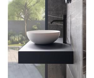 neoro n50 & rivea top La: 160 A: 12 cm in materiale di legno (HPL), BN0467BM, n50 [Mobili da Bagno > Top]