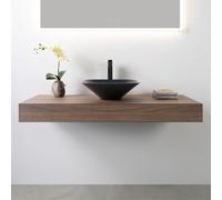 neoro n50 & rivea top La: 80 A: 12 cm in materiale di legno (HPL), BN0463WL, n50 [Mobili da Bagno > Top]