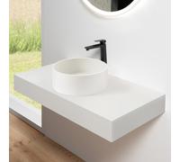 neoro n50 & rivea top La: 80 A: 12 cm in materiale termoplastico (PMMA), BN0463WM, n50 [Mobili da Bagno > Top]