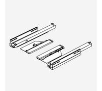 neoro n50 set di binari estraibili con tecnologia tip-on per mobile base La: 120, 140, 160 cm (per 1 scomparto estraibile), BL000558, n50 [Mobili da Bagno > Ricambi per Mobili da Bagno]